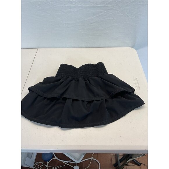 The Bubble Lifestyle Women's Ruffle‎ Skirt Skort Black Size S flounce - Picture 2 of 12